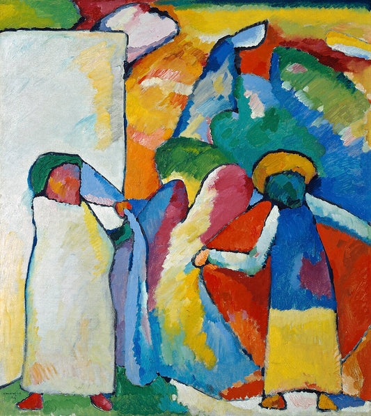 Wassily Kandinsky Improvisation 6 - African - Hand Painted Oil Painting