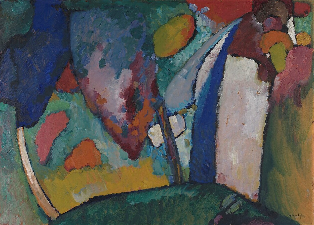 Wassily Kandinsky The Waterfall - Hand Painted Oil Painting