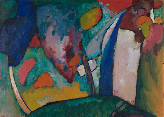 Wassily Kandinsky The Waterfall - Hand Painted Oil Painting