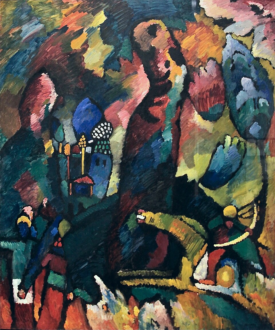 Wassily Kandinsky Picture with an Archer - Hand Painted Oil Painting