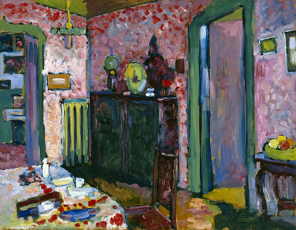 Wassily Kandinsky Interior - My Dining Room - Hand Painted Oil Painting