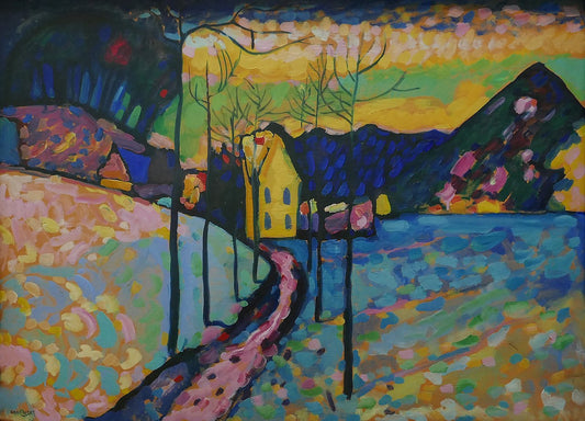 Wassily Kandinsky Winter Landscape - Hand Painted Oil Painting