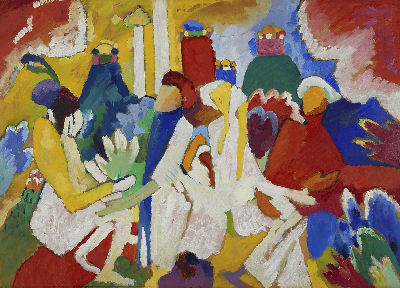 Wassily Kandinsky Oriental - Hand Painted Oil Painting