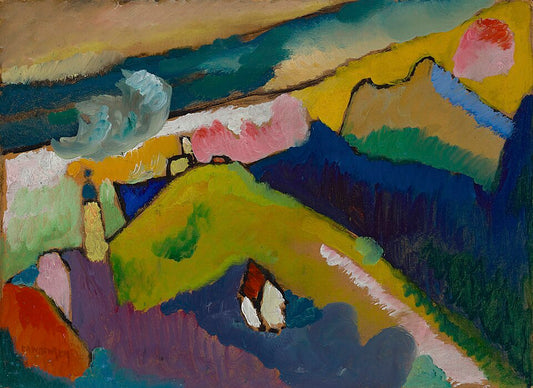 Wassily Kandinsky Murnau – Mountain Landscape with the Church - Hand Painted Oil Painting