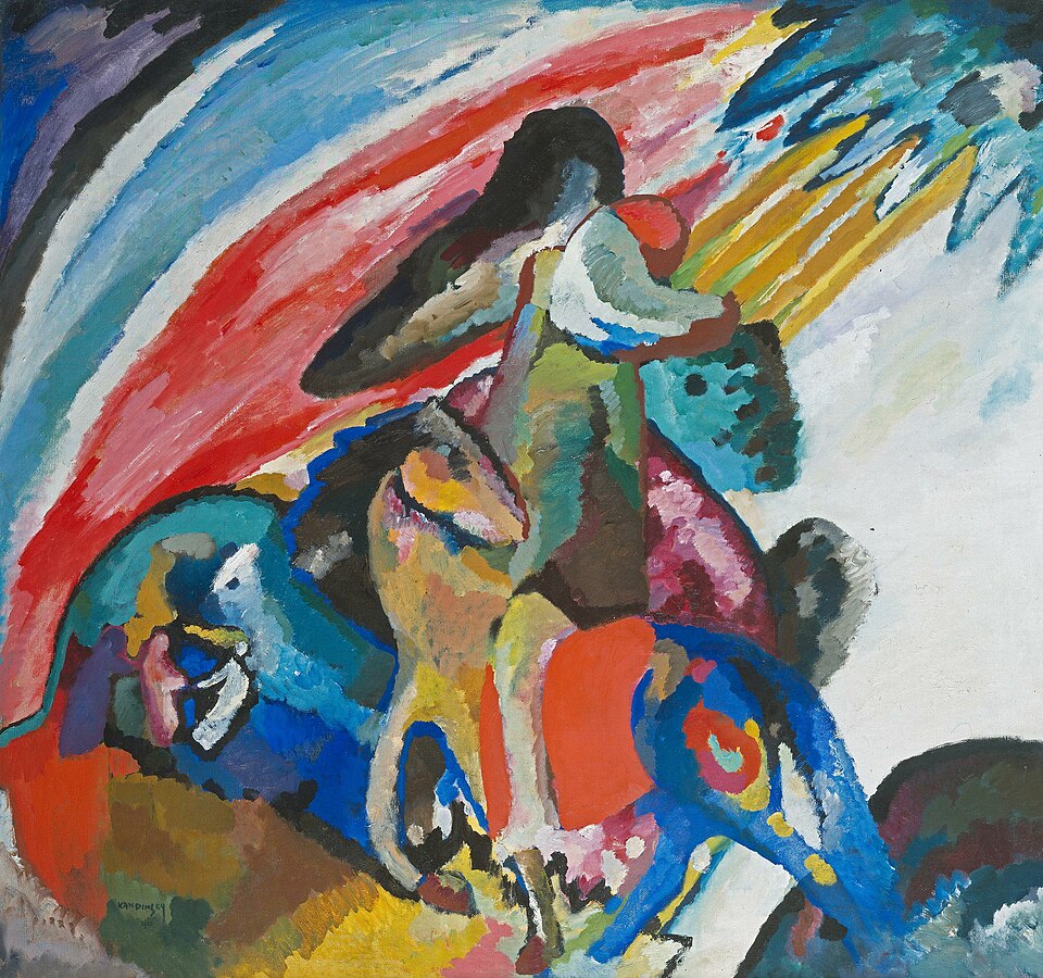 Wassily Kandinsky Improvisation 12 - The Rider - Hand Painted Oil Painting