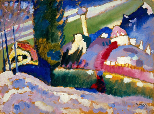 Wassily Kandinsky Winter Landscape with Church - Hand Painted Oil Painting
