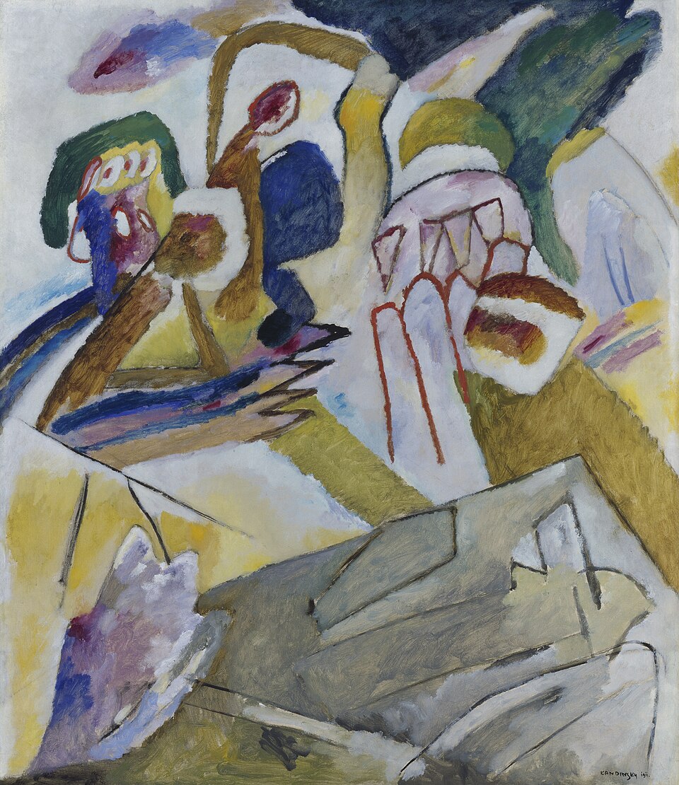 Wassily Kandinsky Improvisation 18, with Tombstone - Hand Painted Oil Painting