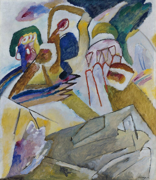 Wassily Kandinsky Improvisation 18, with Tombstone - Hand Painted Oil Painting