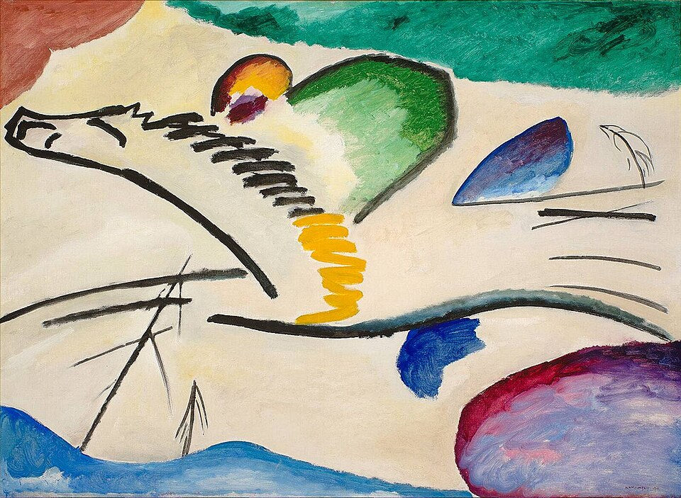 Wassily Kandinsky The Lyrical - Hand Painted Oil Painting