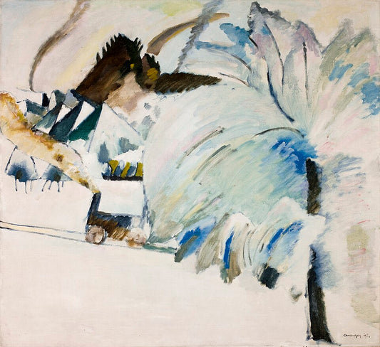 Wassily Kandinsky Murnau with Locomotive - Hand Painted Oil Painting