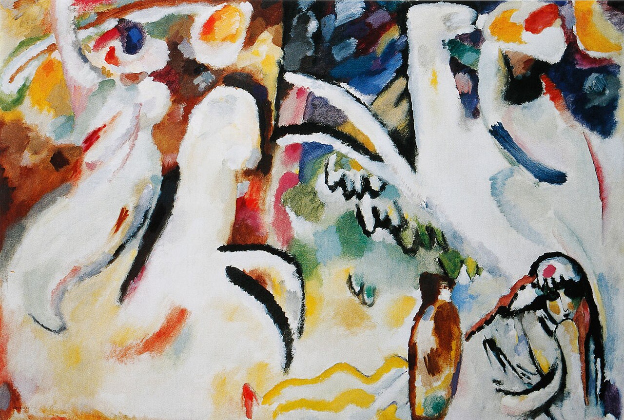 Wassily Kandinsky Eastern Suite, Arabs III - Hand Painted Oil Painting