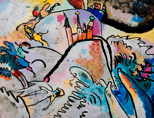 Wassily Kandinsky With Sun - Hand Painted Oil Painting