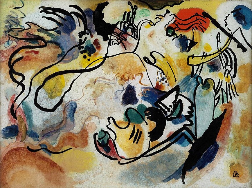 Wassily Kandinsky Judgement Day - Hand Painted Oil Painting