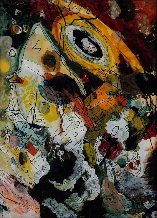 Wassily Kandinsky Picture with Pince-nez - Hand Painted Oil Painting