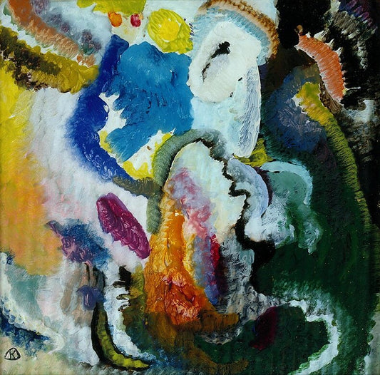 Wassily Kandinsky With Rider - Hand Painted Oil Painting