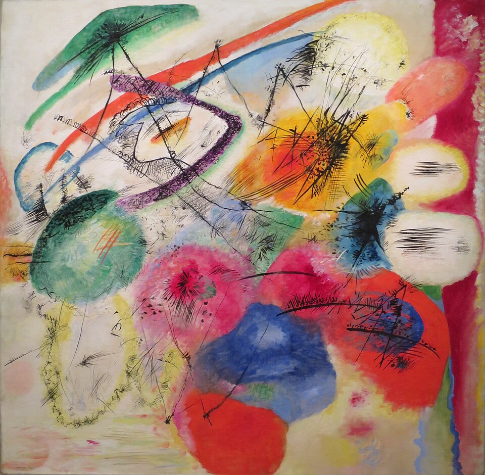 Wassily Kandinsky Black Lines - Hand Painted Oil Painting