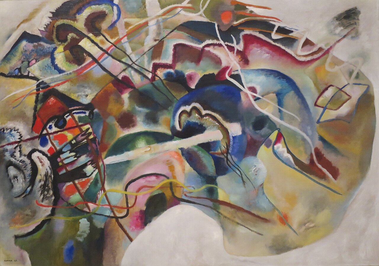 Wassily Kandinsky Painting with White Border - Hand Painted Oil Painting
