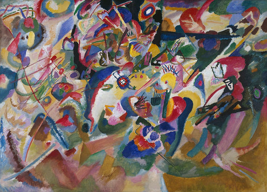 Wassily Kandinsky Draft 3 for Composition VII - Hand Painted Oil Painting