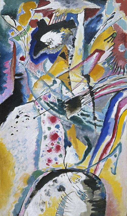 Wassily Kandinsky Large Study on a Mural for Edwin R. Campbell - Summer - Hand Painted Oil Painting