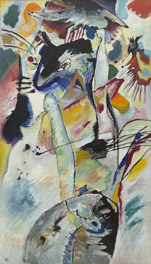 Wassily Kandinsky Panel for Edwin R. Campbell No. 3 - Hand Painted Oil Painting
