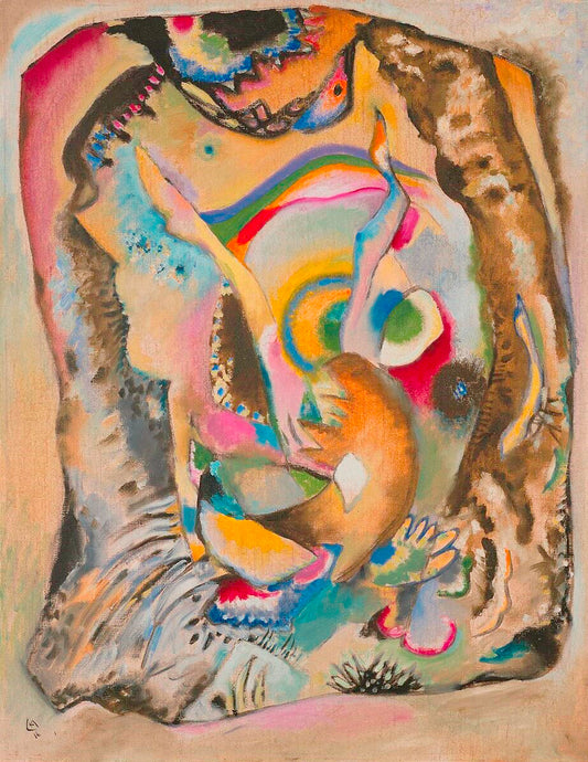 Wassily Kandinsky Painting on Light Ground - Hand Painted Oil Painting