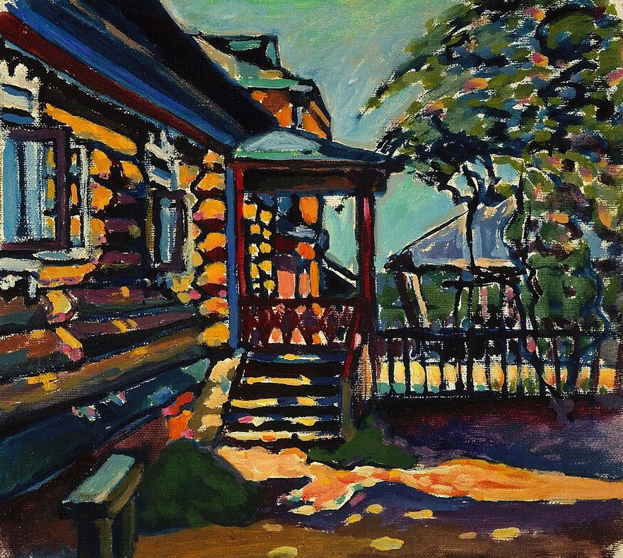 Wassily Kandinsky Akhtyrka, Main Entry to the Dacha - Hand Painted Oil Painting