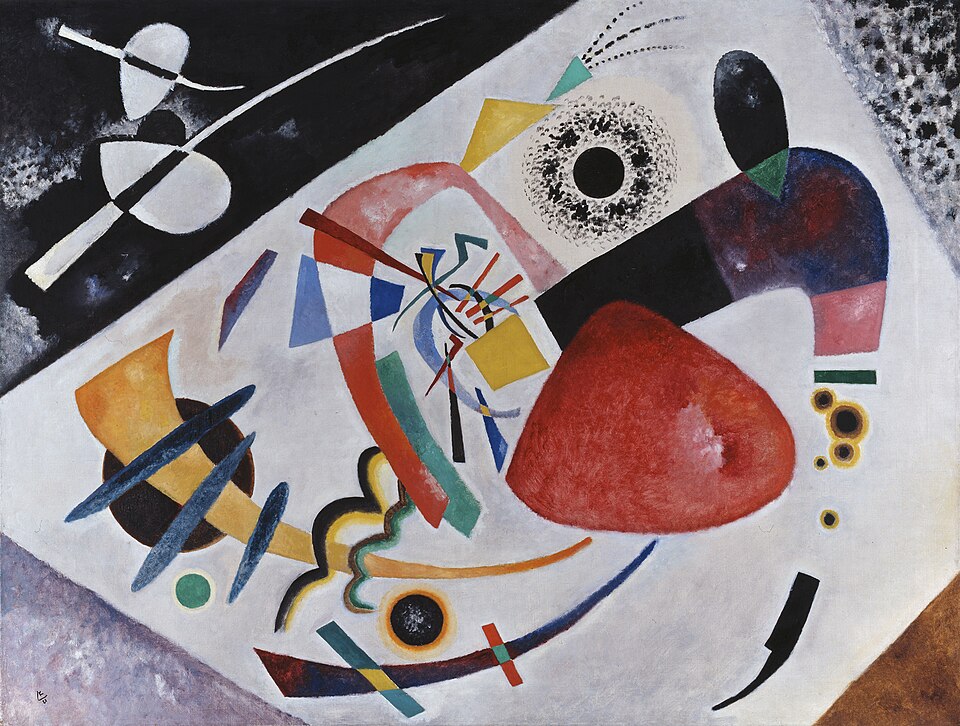 Wassily Kandinsky Red Spot II - Hand Painted Oil Painting