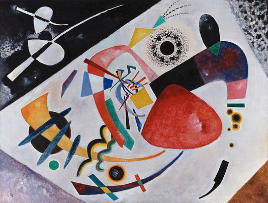 Wassily Kandinsky Red Spot II - Hand Painted Oil Painting