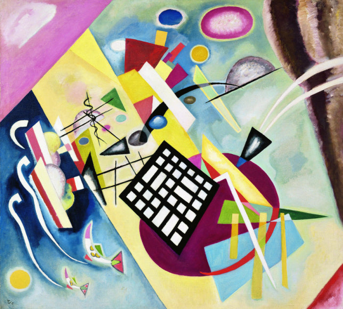 Wassily Kandinsky Black Grid - Hand Painted Oil Painting