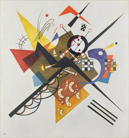 Wassily Kandinsky On White II - Hand Painted Oil Painting