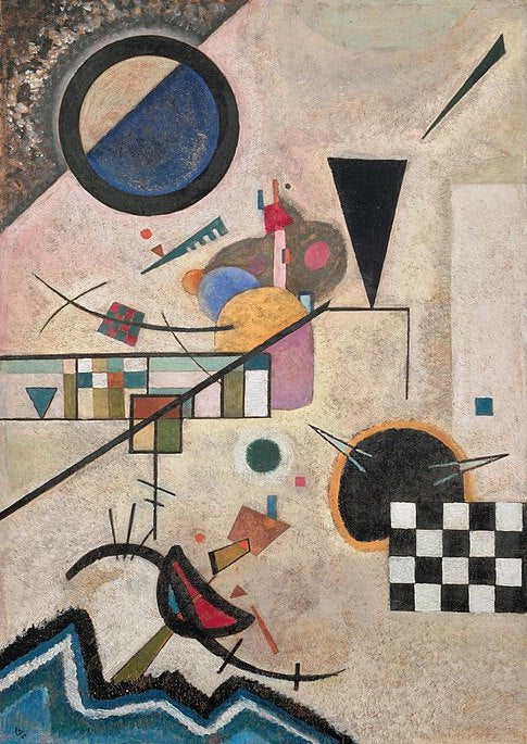 Wassily Kandinsky Contrasting Sounds - Hand Painted Oil Painting