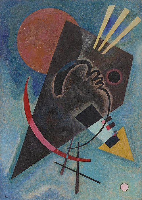 Wassily Kandinsky Pointed and Round - Hand Painted Oil Painting