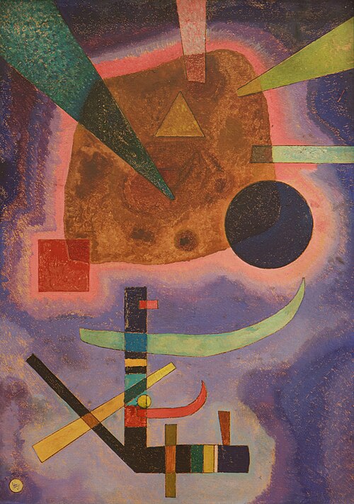 Wassily Kandinsky Three Elements - Hand Painted Oil Painting