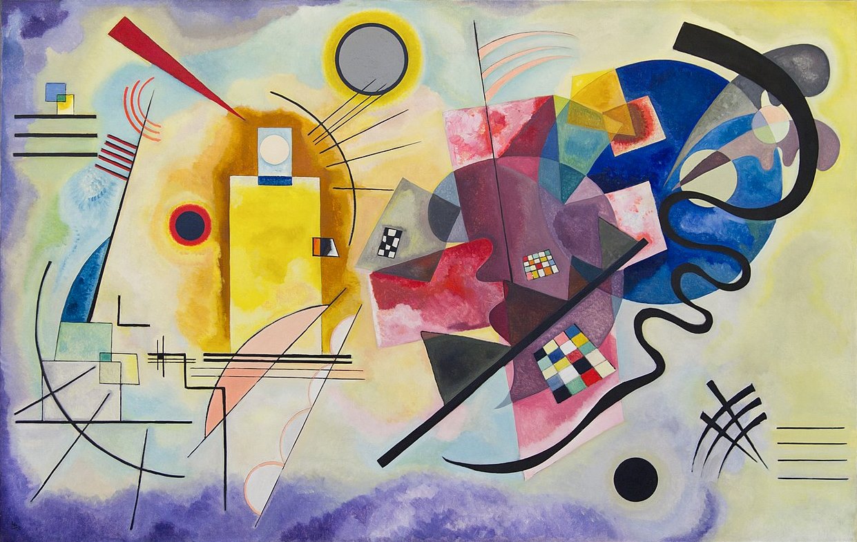 Wassily Kandinsky Yellow-Red-Blue - Hand Painted Oil Painting