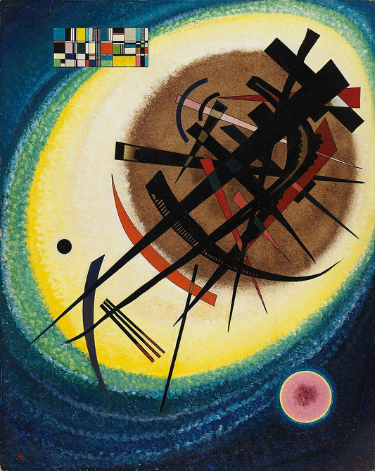 Wassily Kandinsky In the Bright Oval - Hand Painted Oil Painting