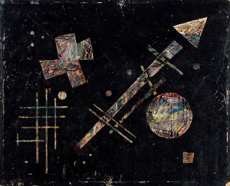 Wassily Kandinsky Isolated Sounds - Hand Painted Oil Painting
