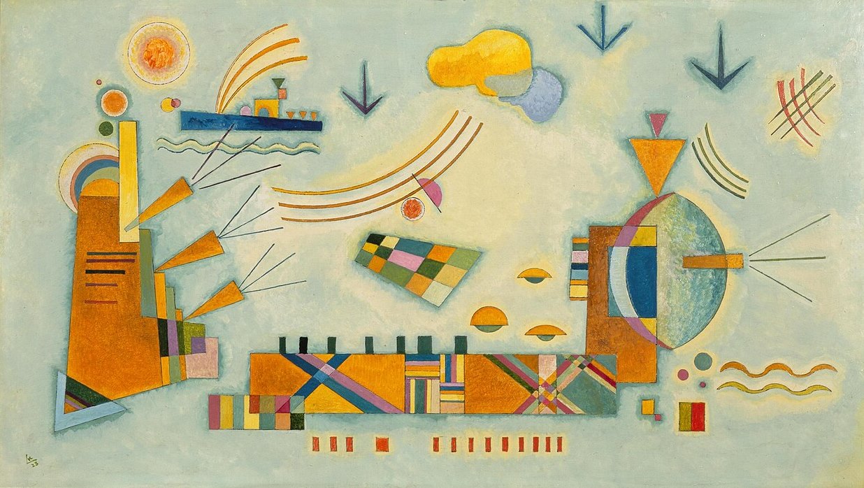 Wassily Kandinsky Gentle Event - Hand Painted Oil Painting