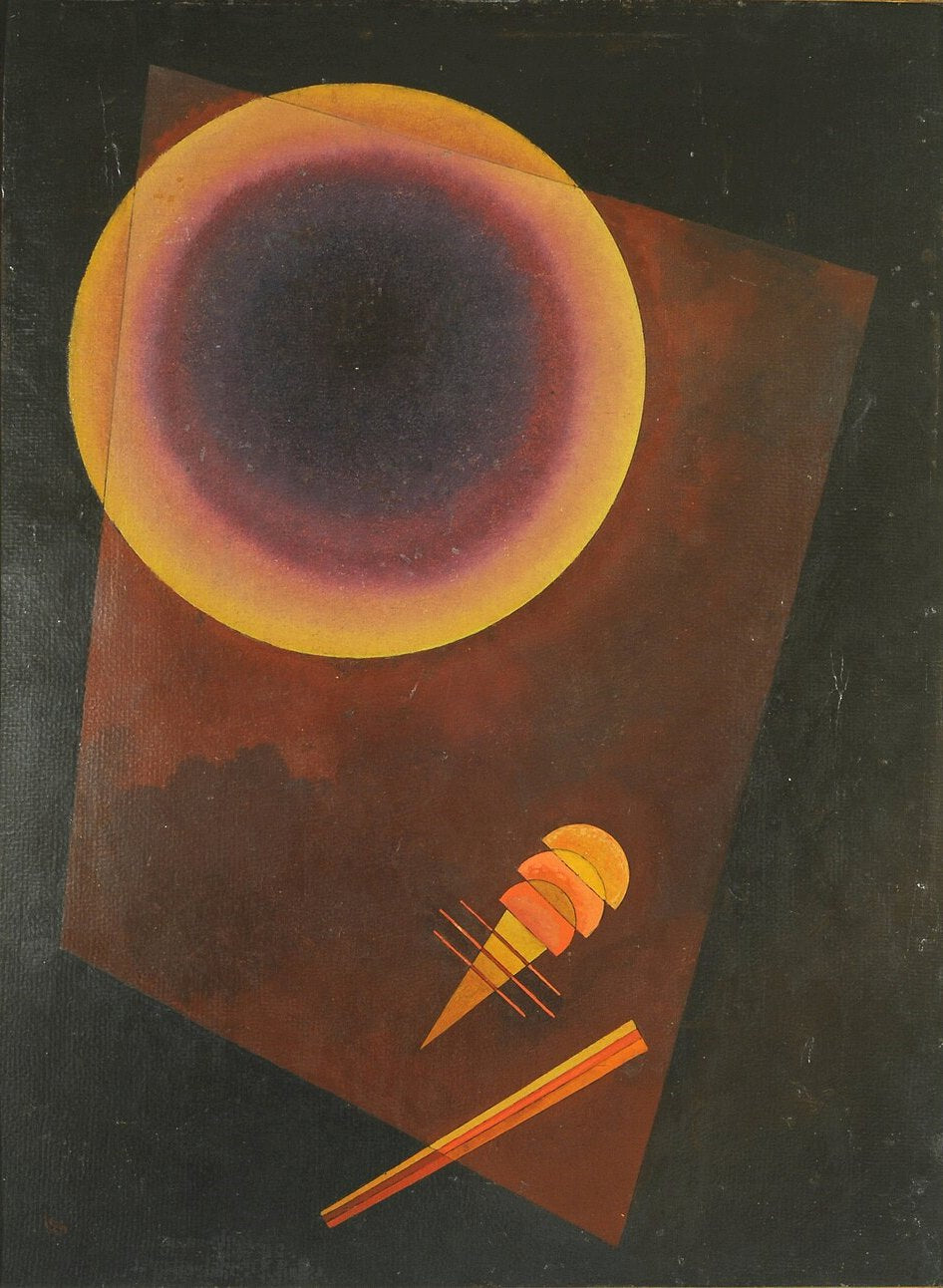 Wassily Kandinsky Circle, with Brown - Hand Painted Oil Painting