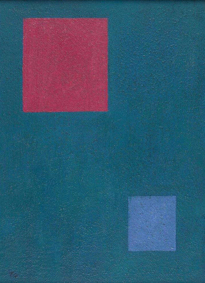 Wassily Kandinsky Two Squares - Hand Painted Oil Painting