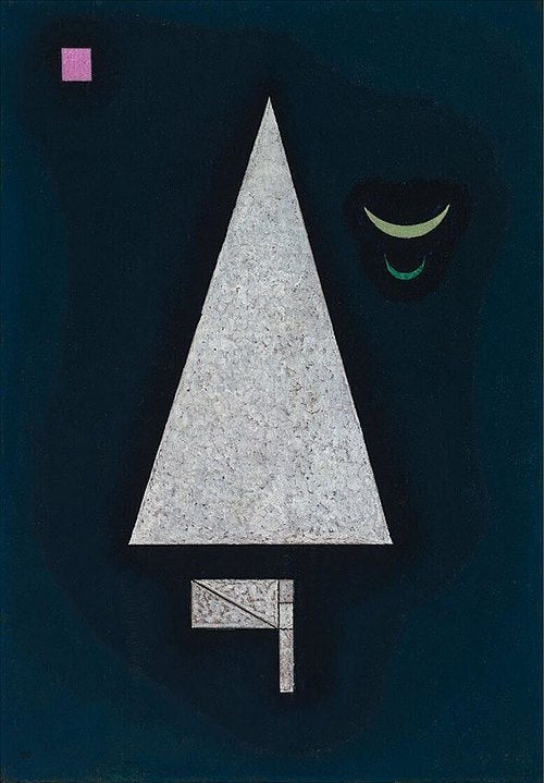 Wassily Kandinsky White Sharpness - Hand Painted Oil Painting