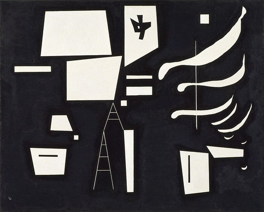 Wassily Kandinsky White - Soft and Hard - Hand Painted Oil Painting