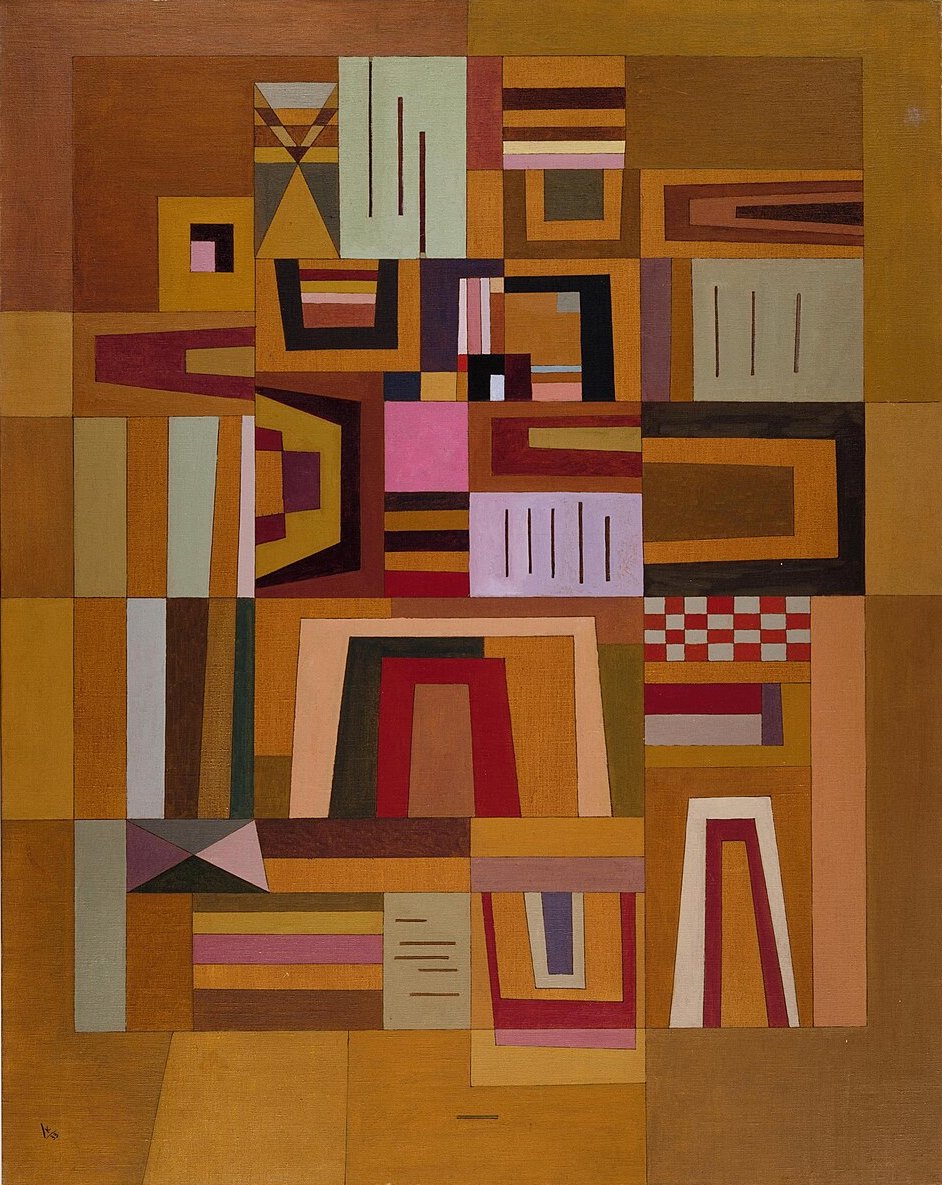 Wassily Kandinsky Pink Compensation - Hand Painted Oil Painting