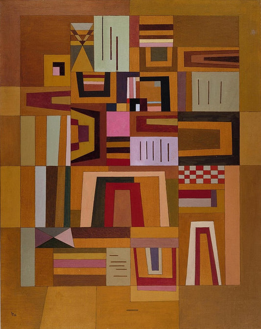 Wassily Kandinsky Pink Compensation - Hand Painted Oil Painting