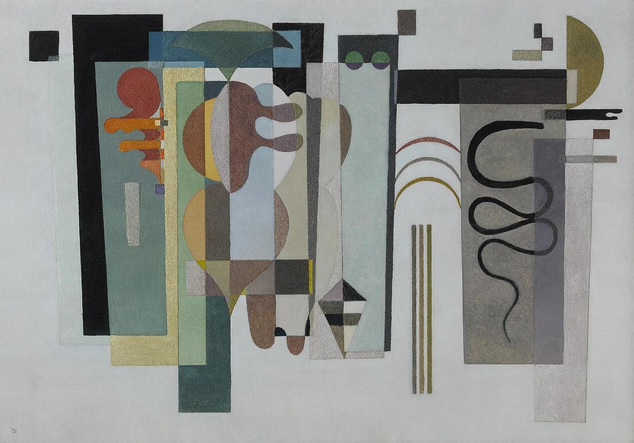 Wassily Kandinsky Two Green Points - Hand Painted Oil Painting