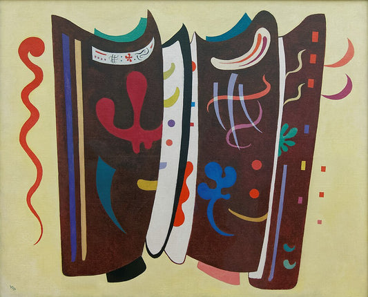 Wassily Kandinsky Brown with Supplement - Hand Painted Oil Painting