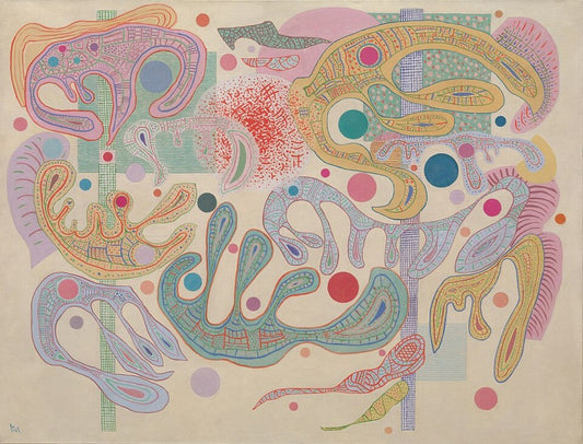 Wassily Kandinsky Capricious Forms - Hand Painted Oil Painting