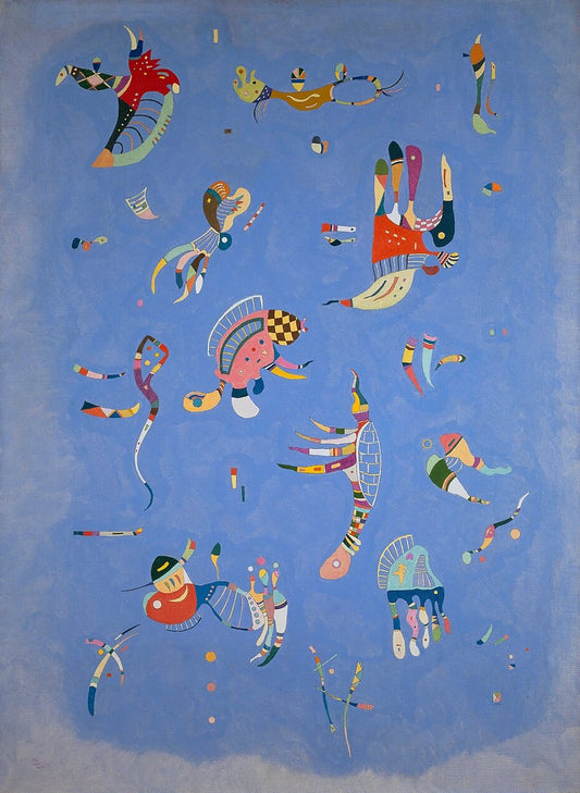 Wassily Kandinsky Sky Blue - Hand Painted Oil Painting