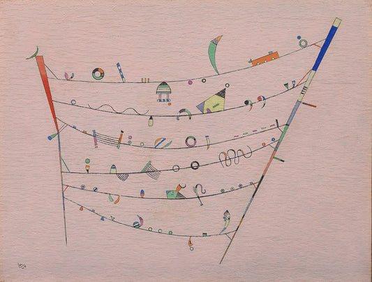 Wassily Kandinsky Little Accents - Hand Painted Oil Painting