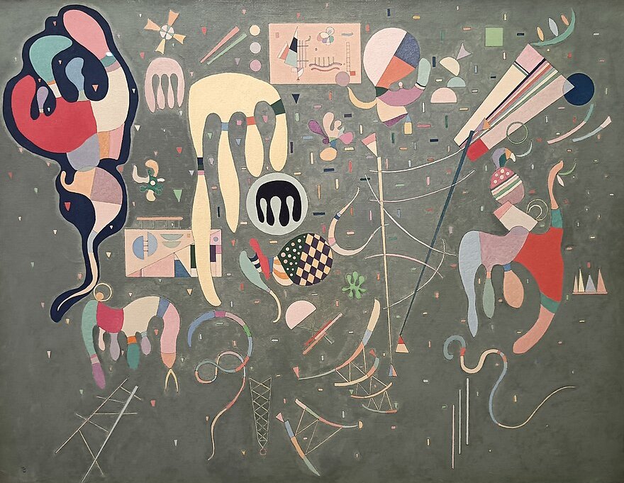 Wassily Kandinsky Various Actions - Hand Painted Oil Painting