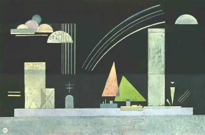 Wassily Kandinsky At Rest - Hand Painted Oil Painting